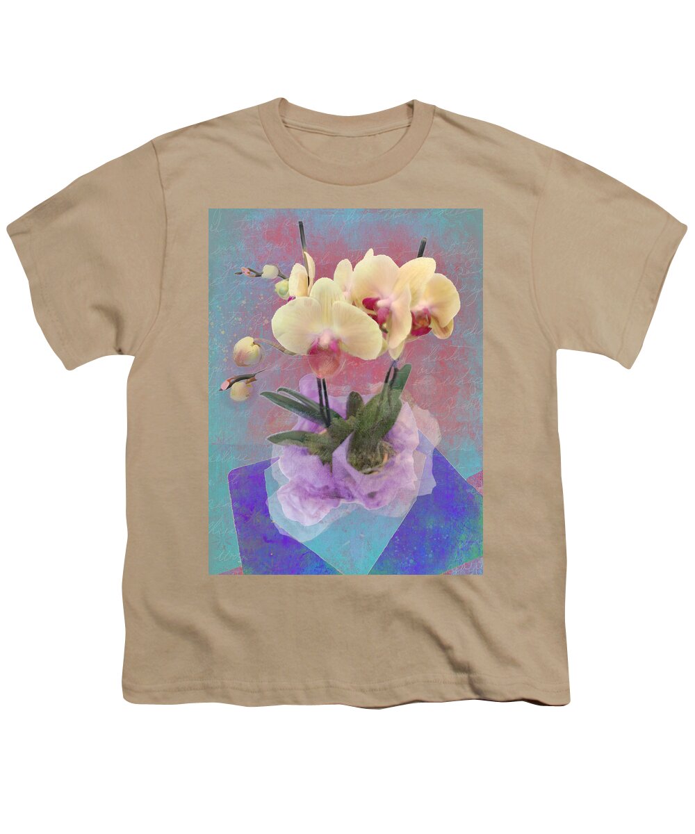 'wall Art' Youth T-Shirt featuring the photograph Birthday Orchids by Carol Whaley Addassi