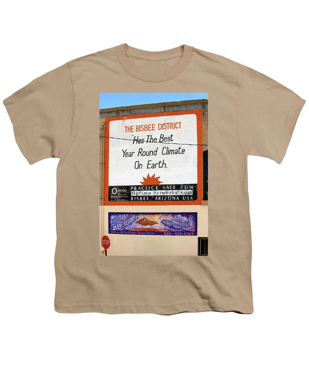 Bisbee Youth T-Shirt featuring the photograph Bisbee AZ Best by Chris Smith