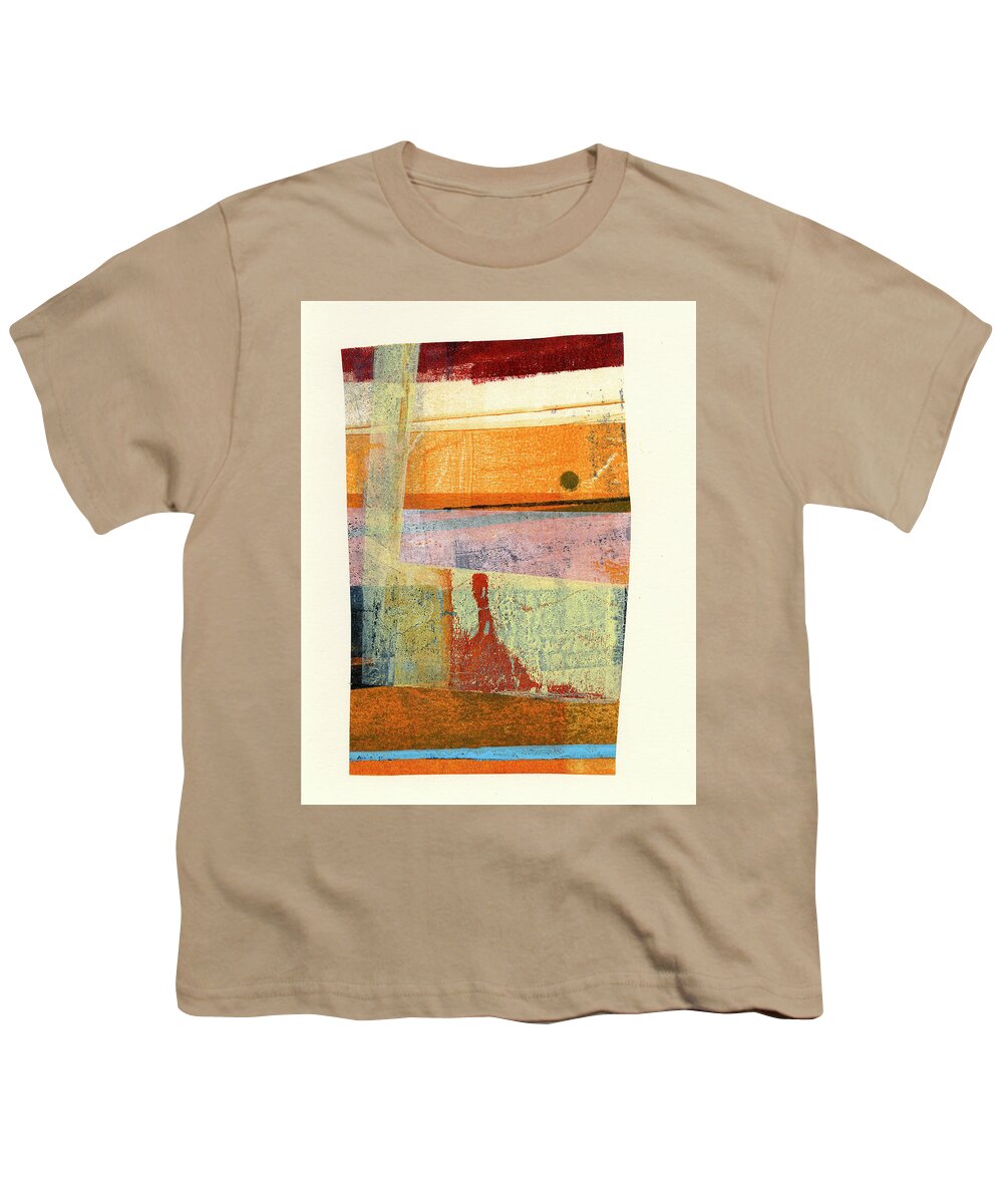 Abstract Art Youth T-Shirt featuring the painting Bits and Pieces #17 by Jane Davies