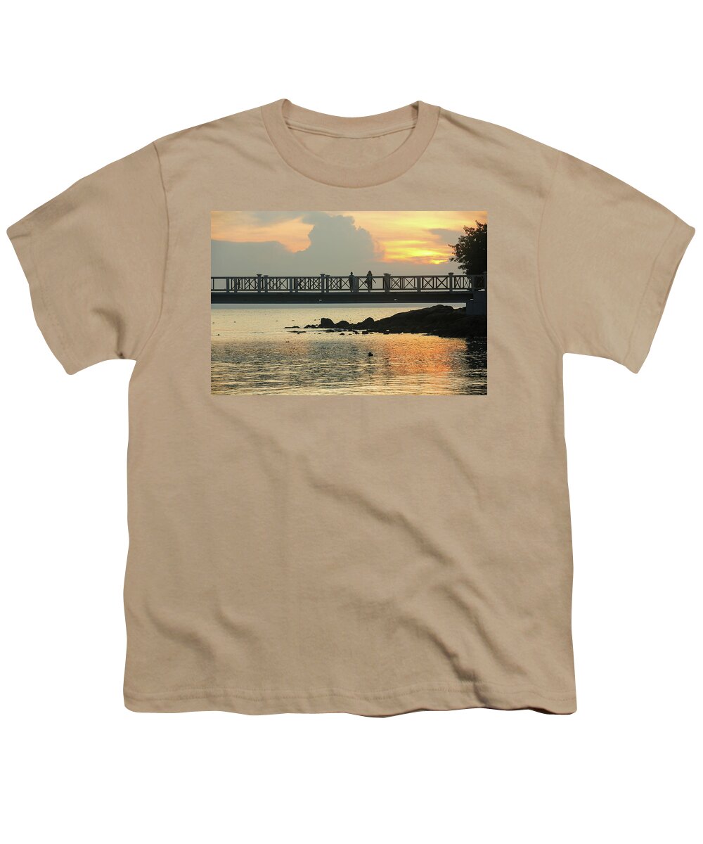 Bridge Youth T-Shirt featuring the photograph Bridge of Spies by Josu Ozkaritz