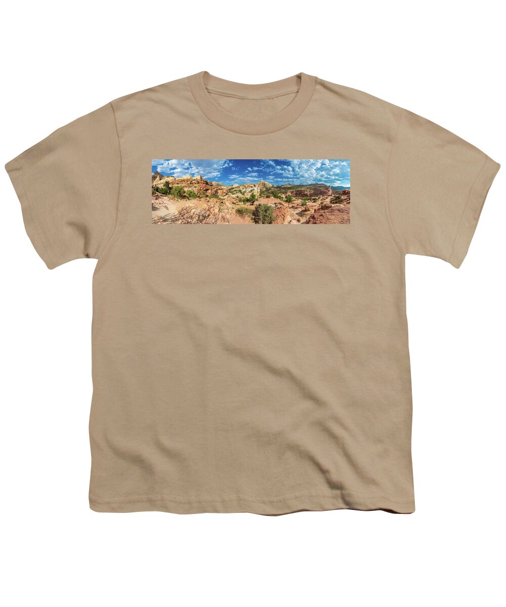 Capitol Reef National Park Youth T-Shirt featuring the photograph Capitol Reef Hickman Trail by Sebastian Musial
