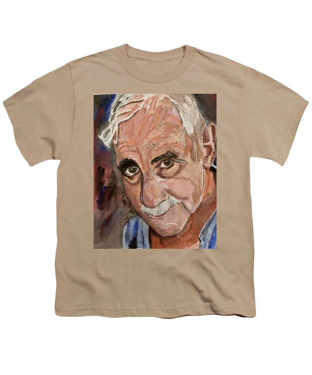 Eyes Youth T-Shirt featuring the painting Caring Eyes by Bryan Brouwer