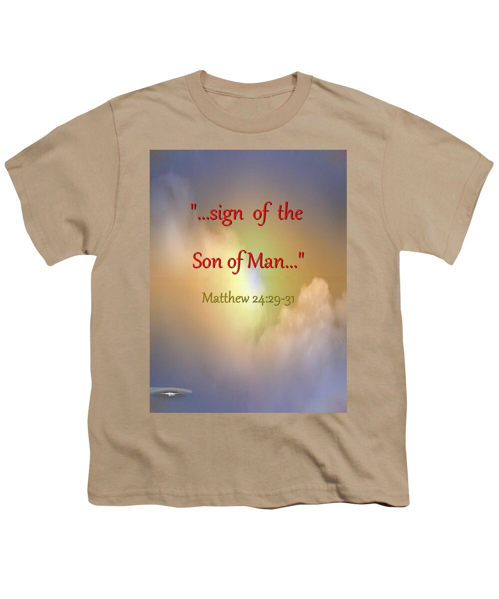 Digital Painting Youth T-Shirt featuring the photograph Clouds of Gold by Richard Thomas