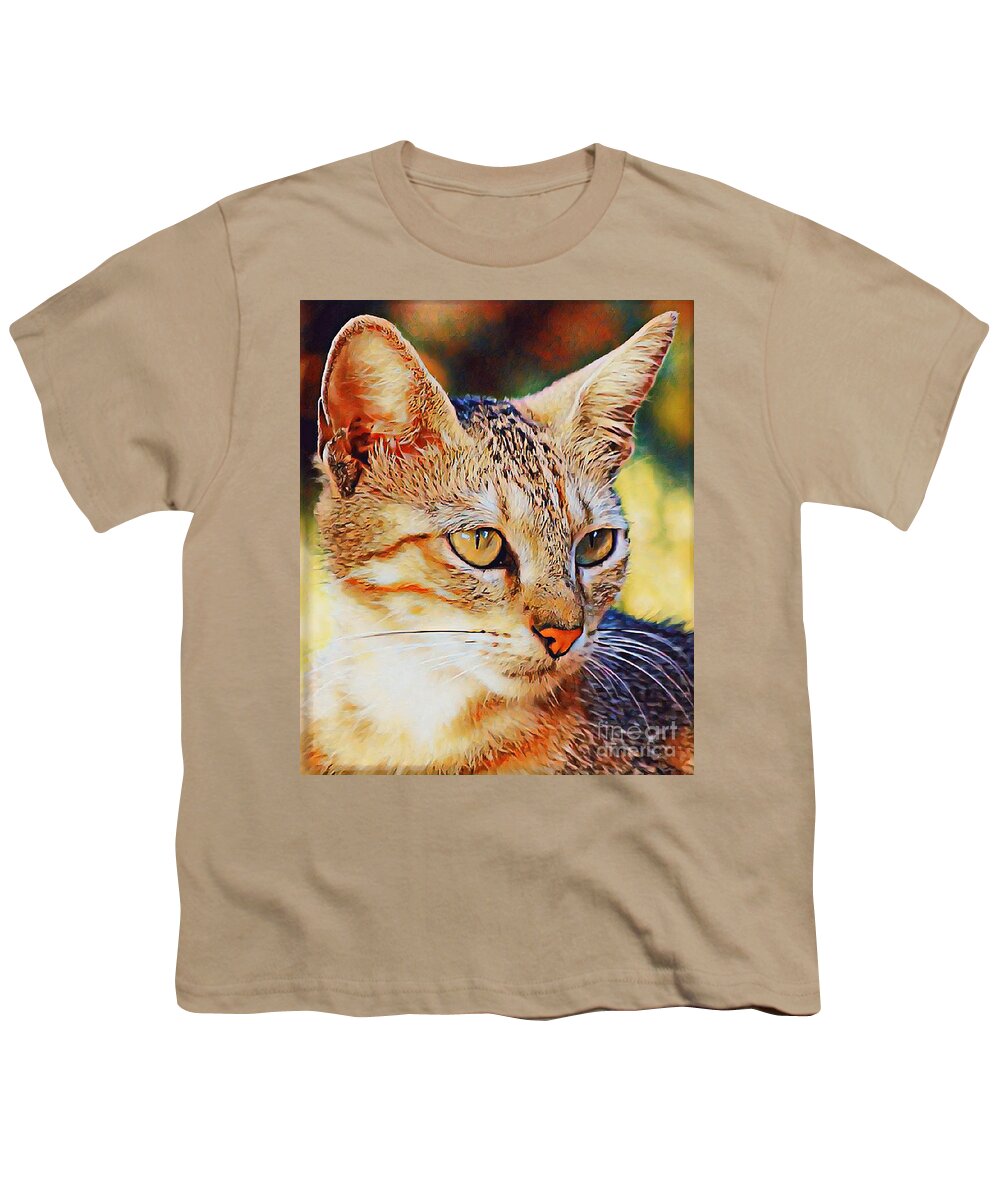Cats Youth T-Shirt featuring the photograph Copper Kitty by Joanne Carey
