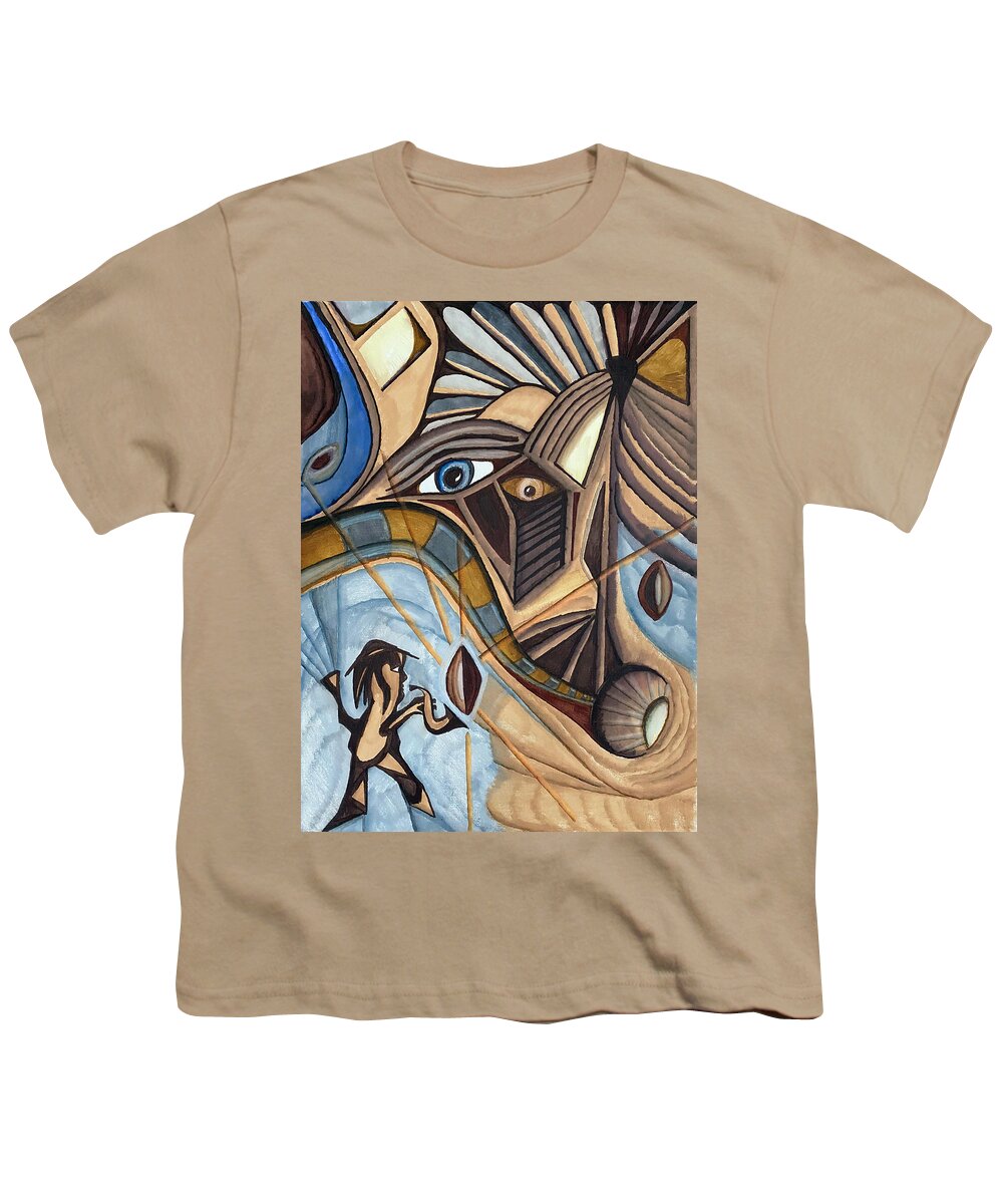 Art Deco Youth T-Shirt featuring the mixed media Deco Drive by Jeff Malderez