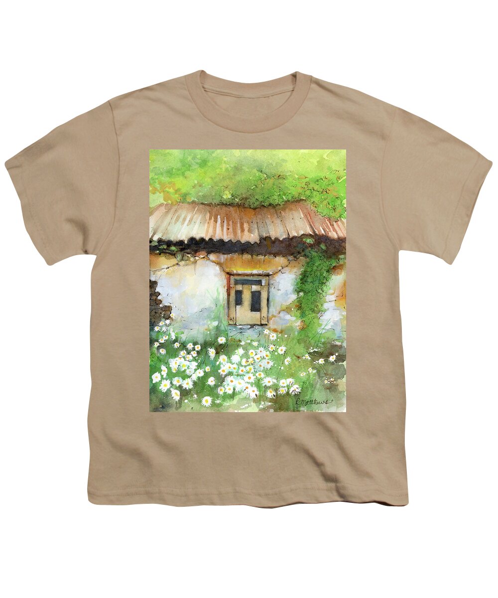 Irish Fixer Upper Youth T-Shirt featuring the painting Fixer Upper by Rebecca Matthews