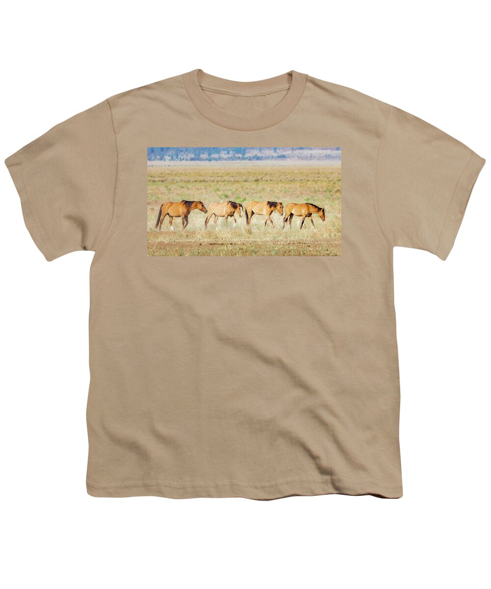 Lassen Youth T-Shirt featuring the photograph Follow the Leader by Mike Lee