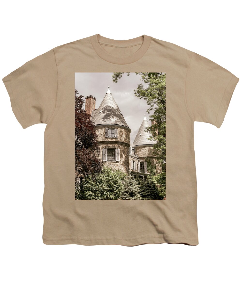 Historic Places Youth T-Shirt featuring the photograph Grey Towers National Historic Site Milford PA by Amelia Pearn
