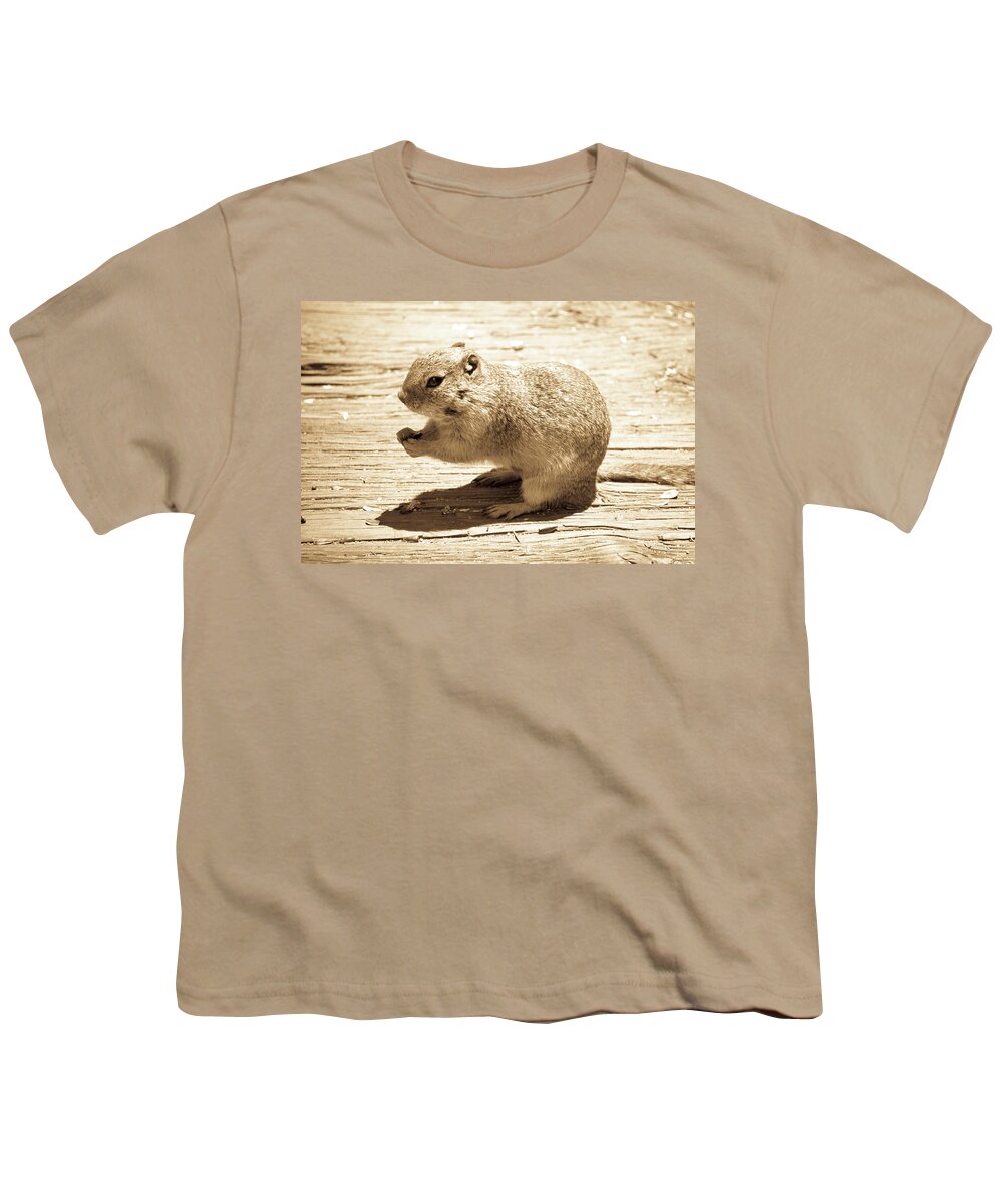 Colorado Youth T-Shirt featuring the photograph Ground Squirrel by Tara Krauss