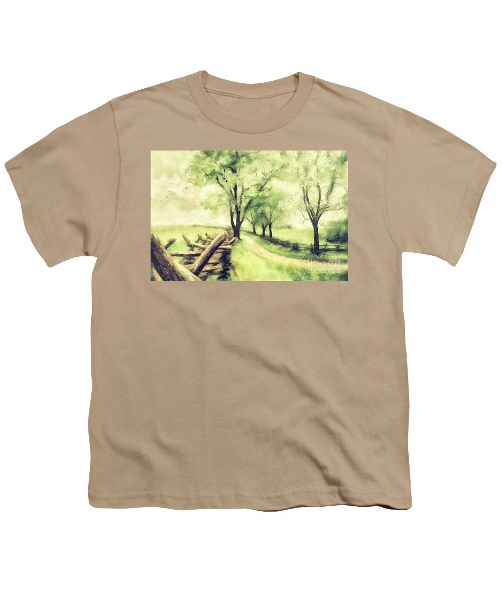 Spring Youth T-Shirt featuring the digital art In Just Spring by Lois Bryan