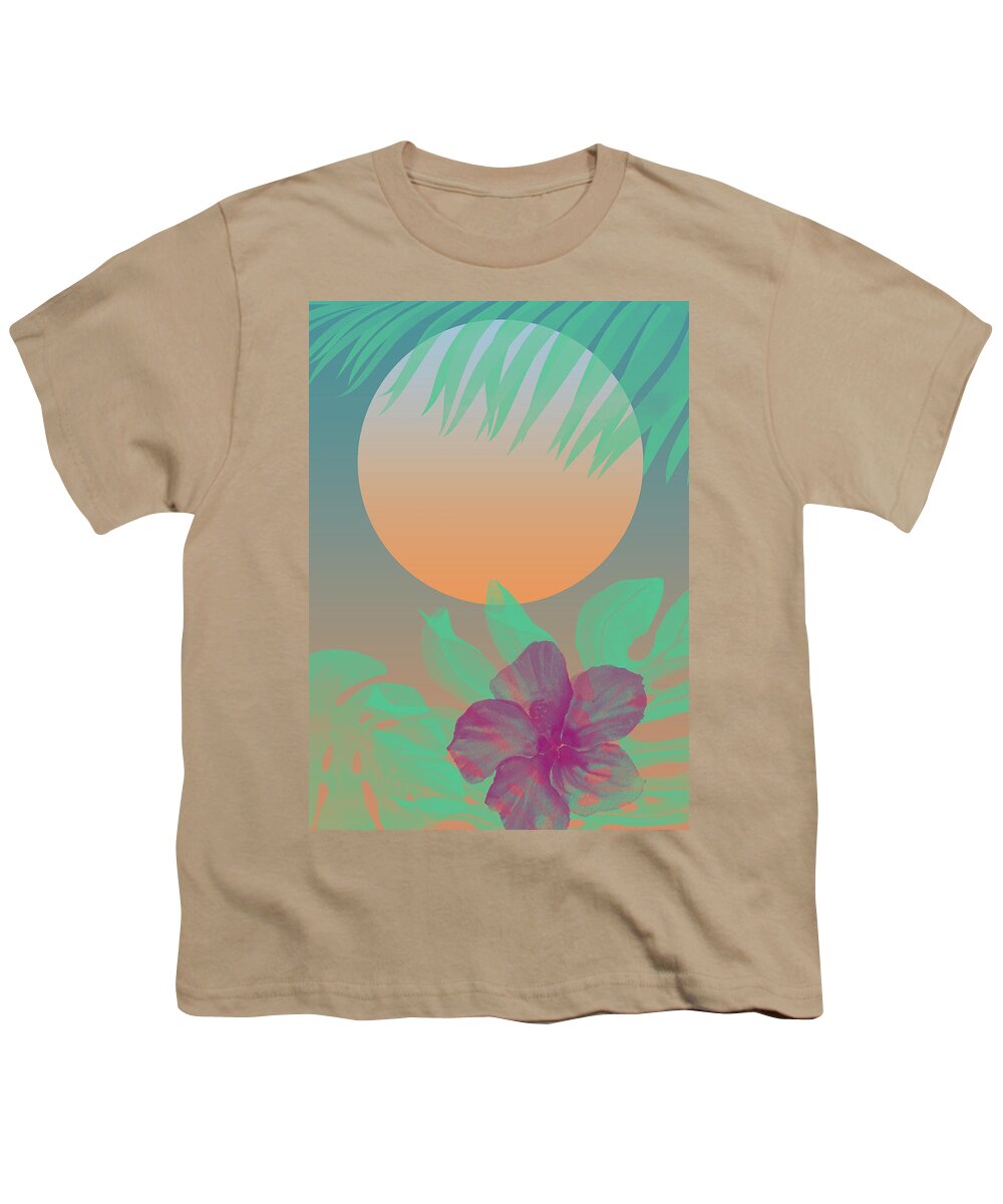 Miami Youth T-Shirt featuring the digital art Miami Dreaming - Afternoon by Christopher Lotito