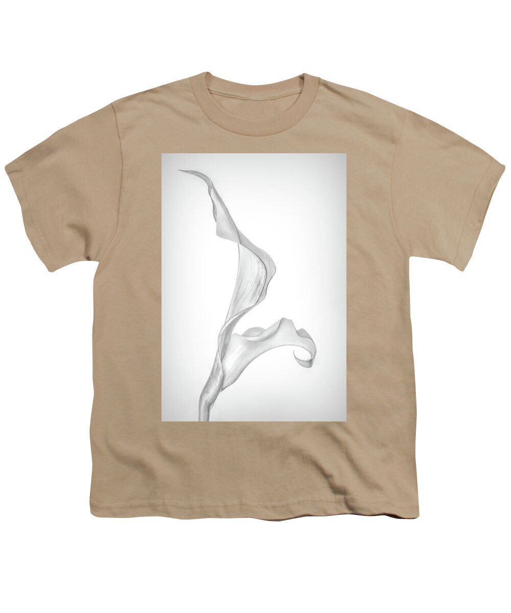 Calla Lily Youth T-Shirt featuring the photograph Monochromatic Calla Lily by Elvira Peretsman