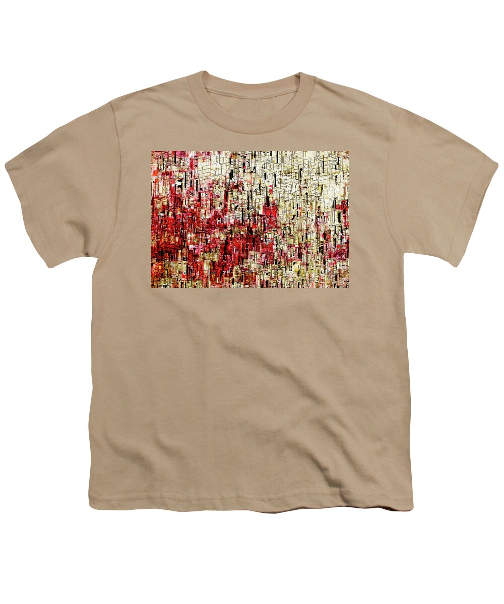 Abstract Youth T-Shirt featuring the painting My City View Series - 9 by Jack Zulli
