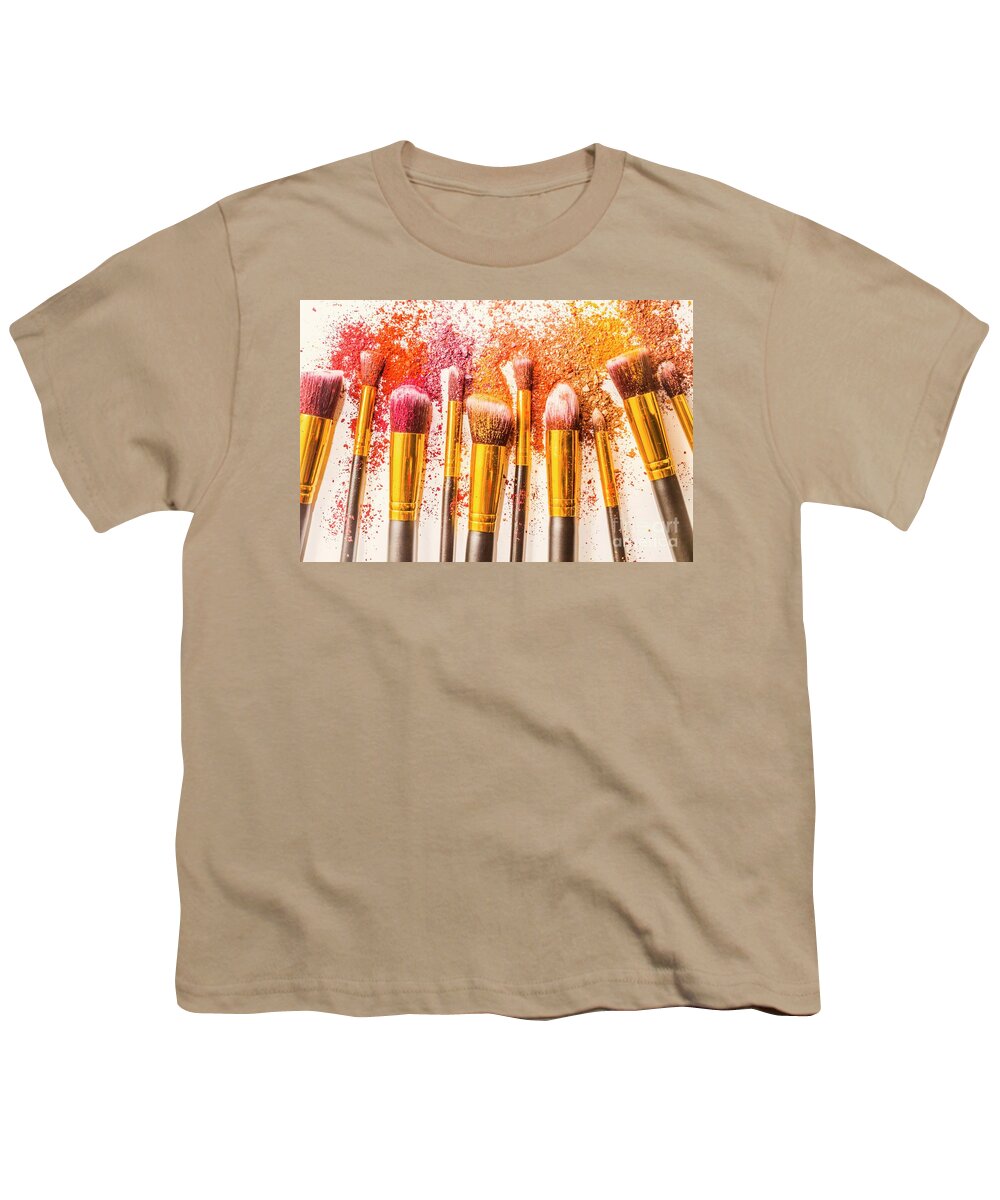 Cosmetic Youth T-Shirt featuring the photograph Powder Palette by Jorgo Photography