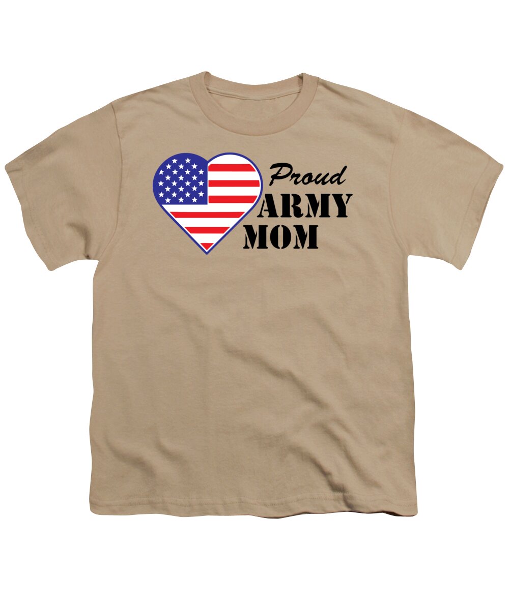 Proud Army Mom Youth T-Shirt featuring the photograph Proud U.S. Army Mom by Keith Webber Jr