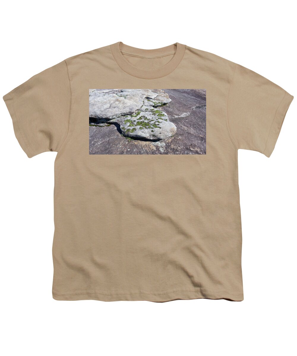 Arabia Mountain Youth T-Shirt featuring the photograph Snake Head Granite by Ed Williams