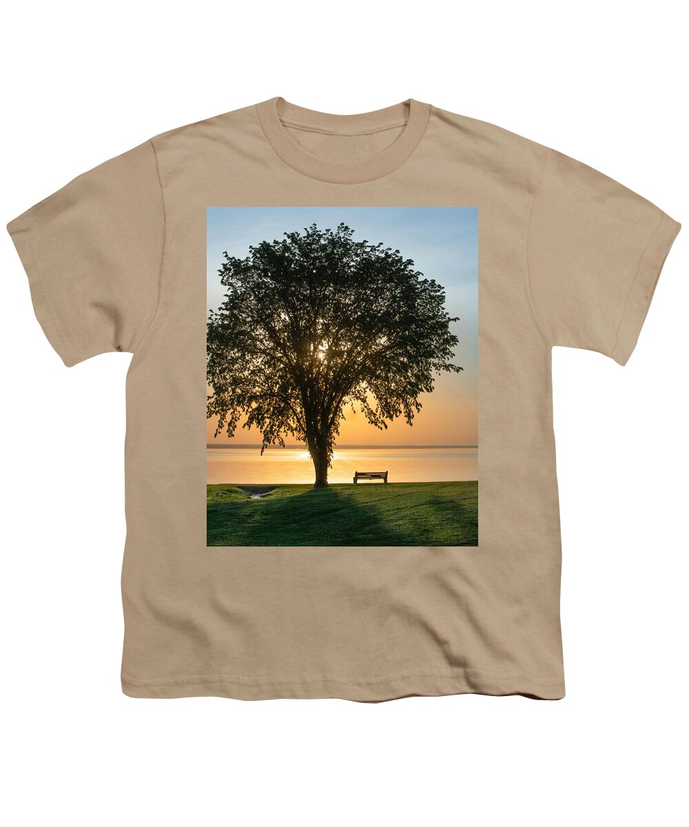 Sunrise Youth T-Shirt featuring the photograph South Bay Summer Sunrise by Rod Best