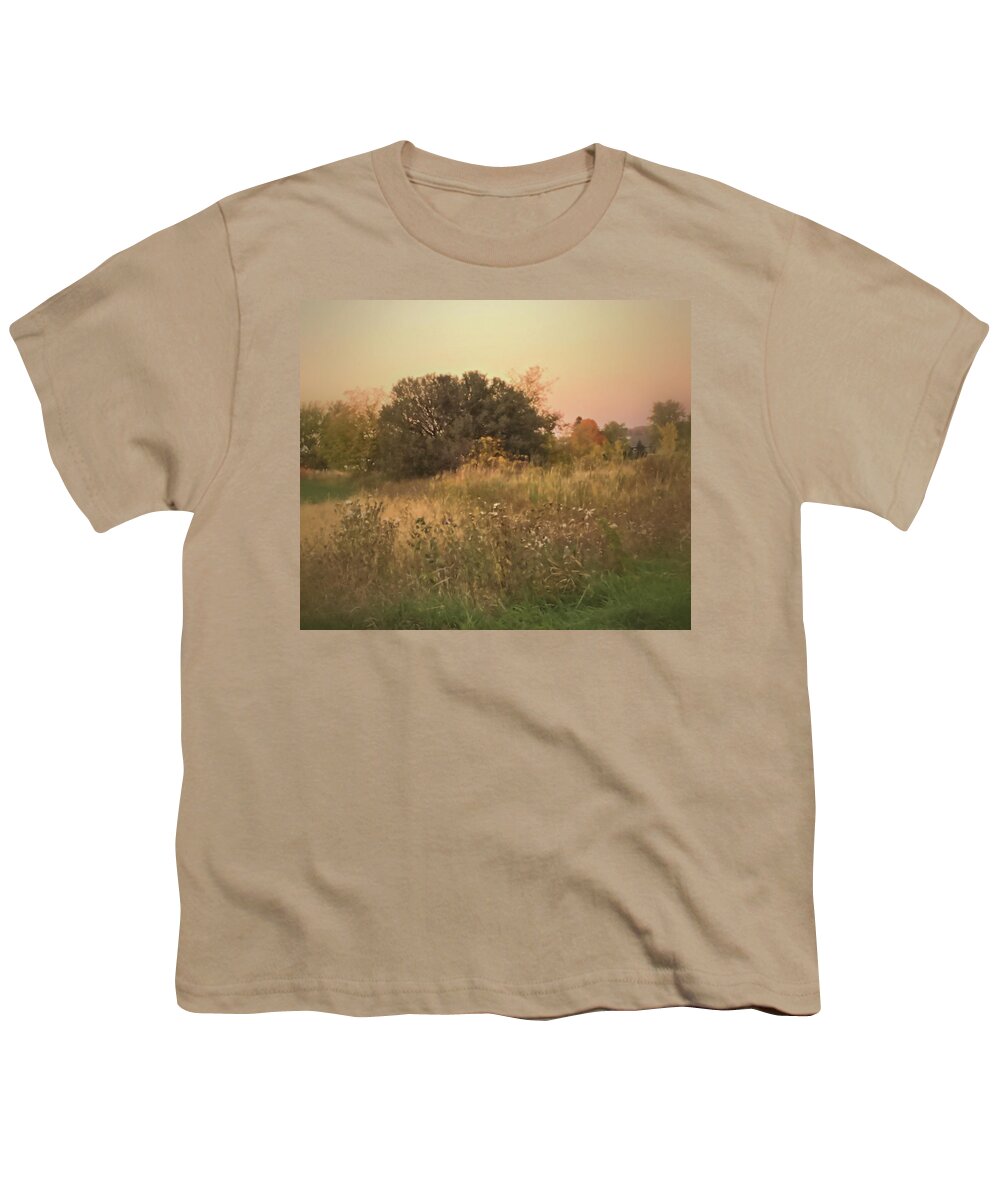 Nature Youth T-Shirt featuring the photograph Sunset over the Marsh by Mary Wolf