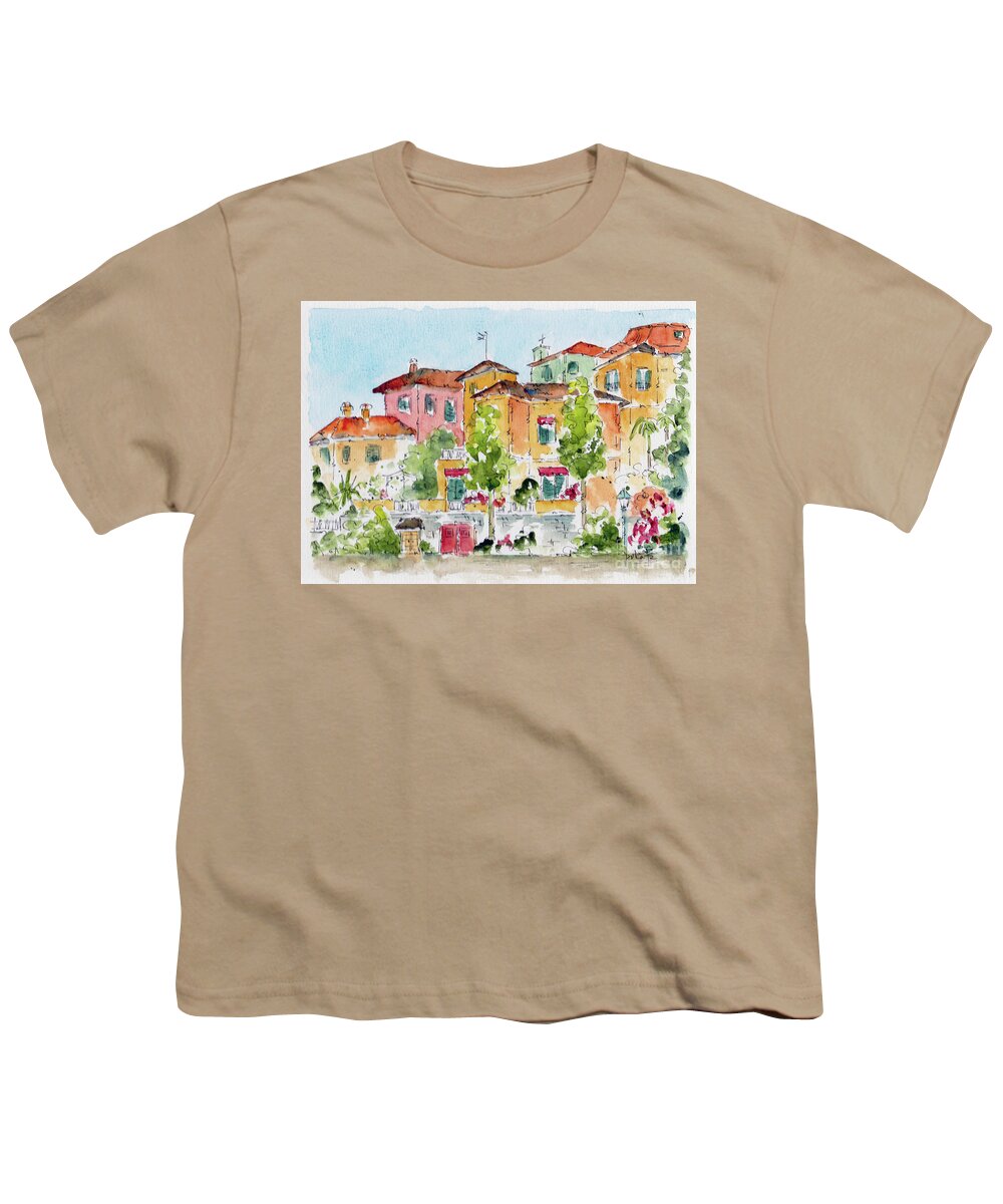 Impressionism Youth T-Shirt featuring the painting The Colors of Varenna by Pat Katz