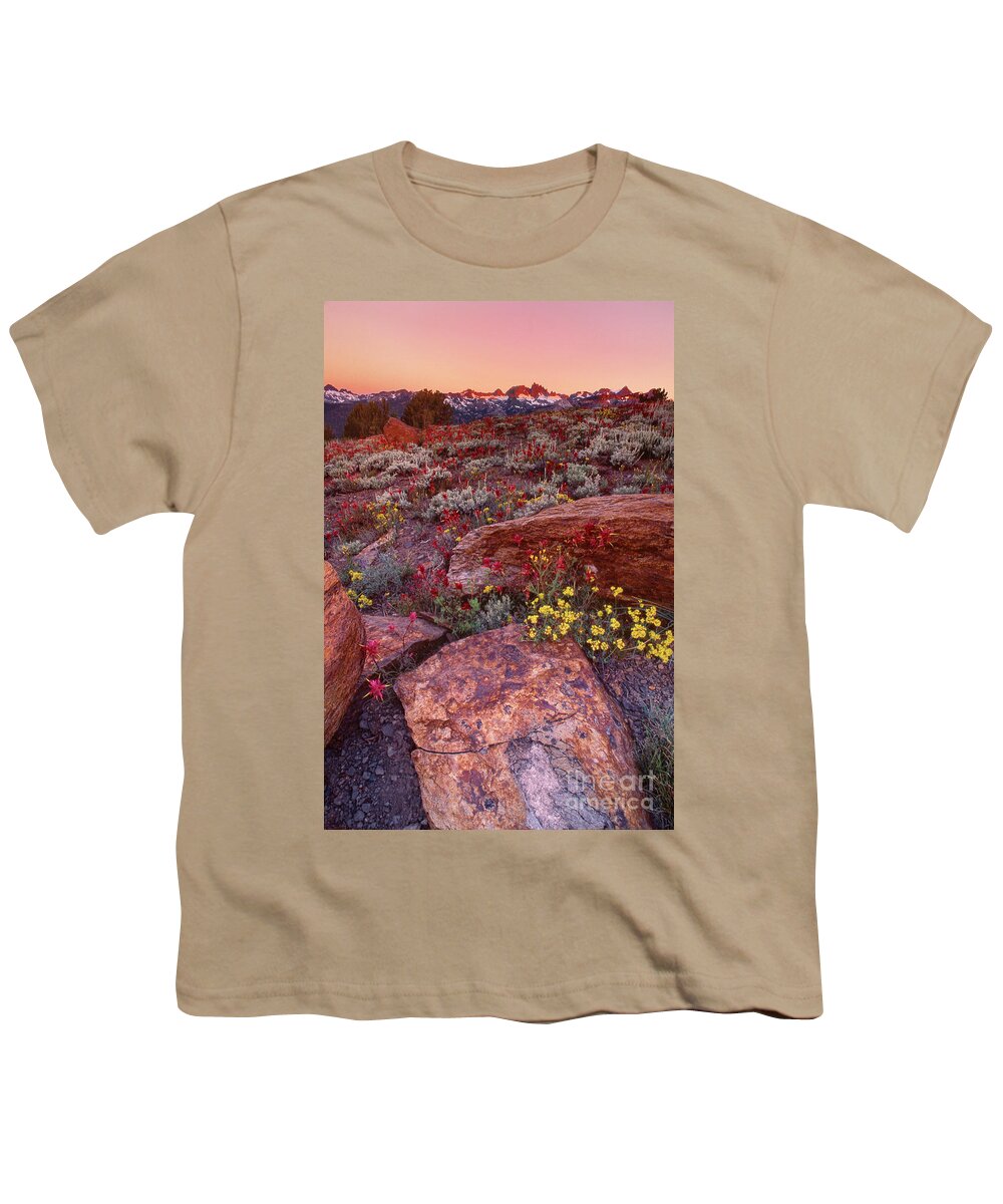 Dave Welling Youth T-Shirt featuring the photograph The Minarets Eastern Sierras California by Dave Welling