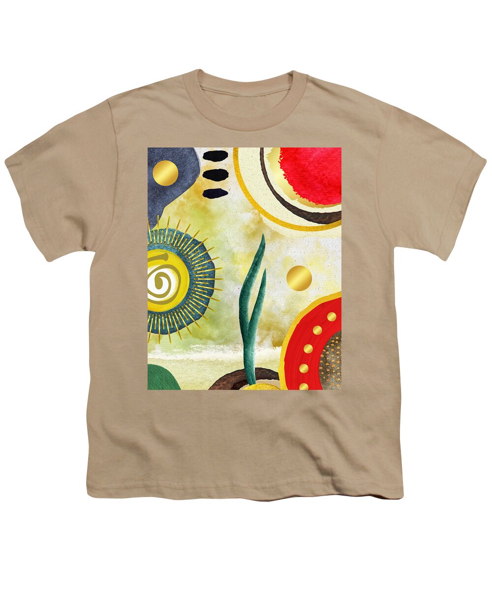 Contemporary Art Youth T-Shirt featuring the mixed media There is Life by Canessa Thomas