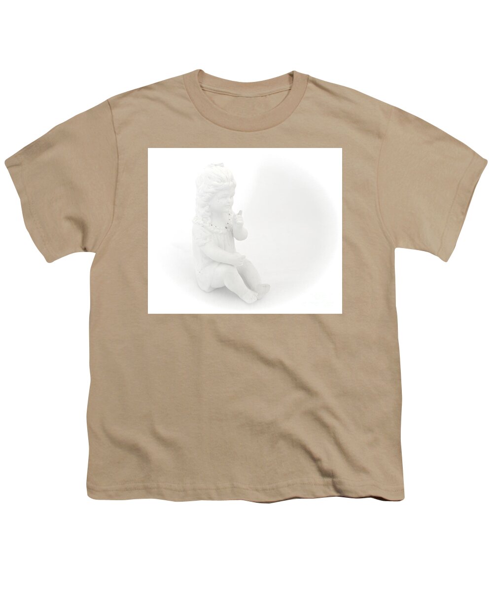 Figurine Youth T-Shirt featuring the photograph Vintage Porcelain Figurine by Kae Cheatham