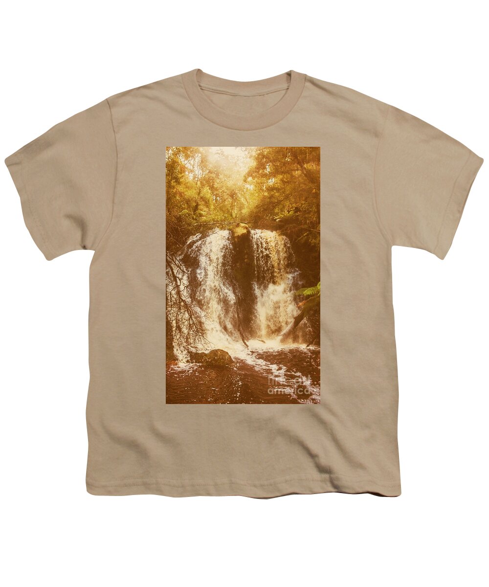 Landscape Youth T-Shirt featuring the photograph Wonder Fall by Jorgo Photography