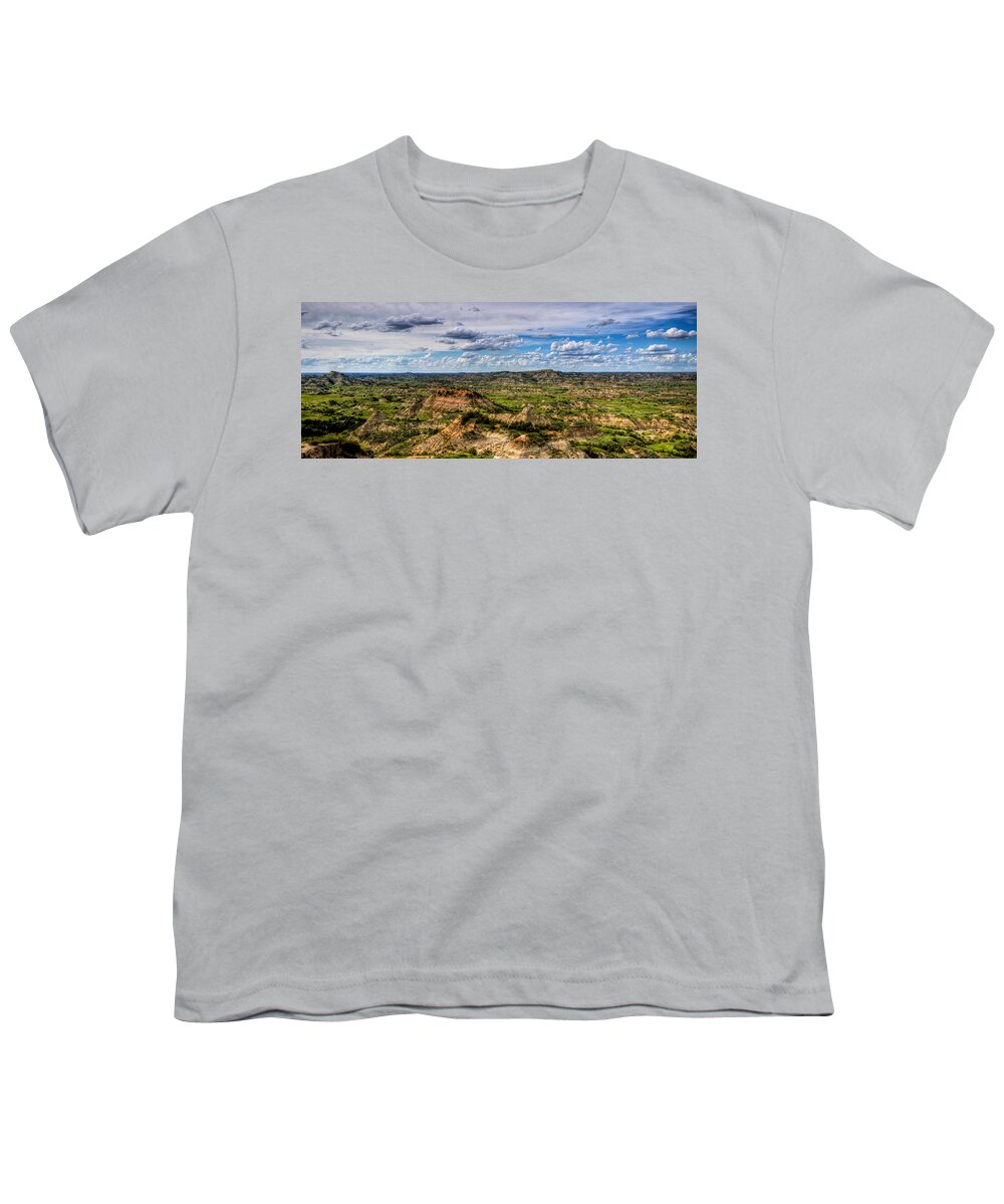 Painted Hills Youth T-Shirt featuring the photograph The Badlands #1 by Jonny D