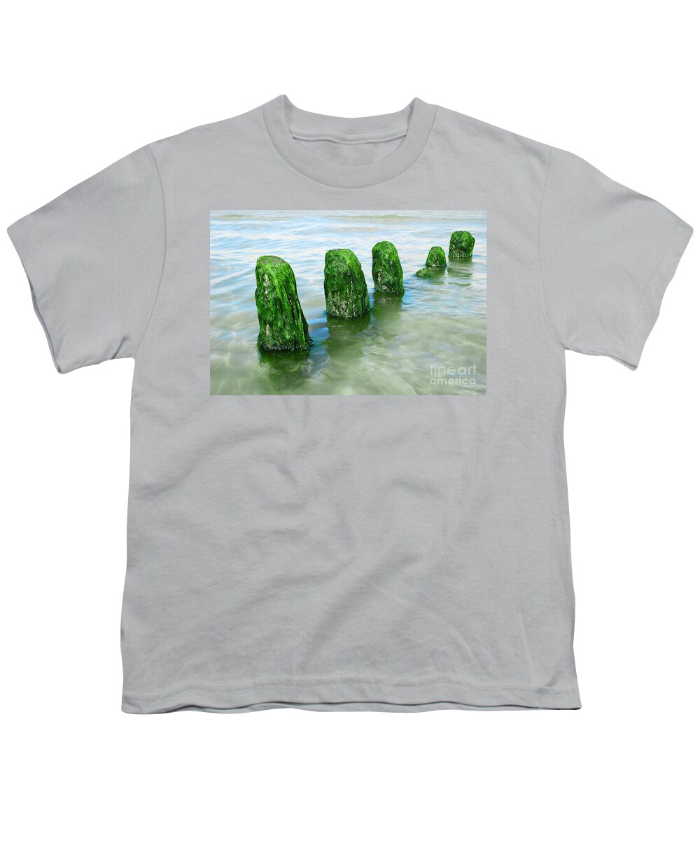 Beatles Youth T-Shirt featuring the photograph The Green Jetty #1 by Hannes Cmarits