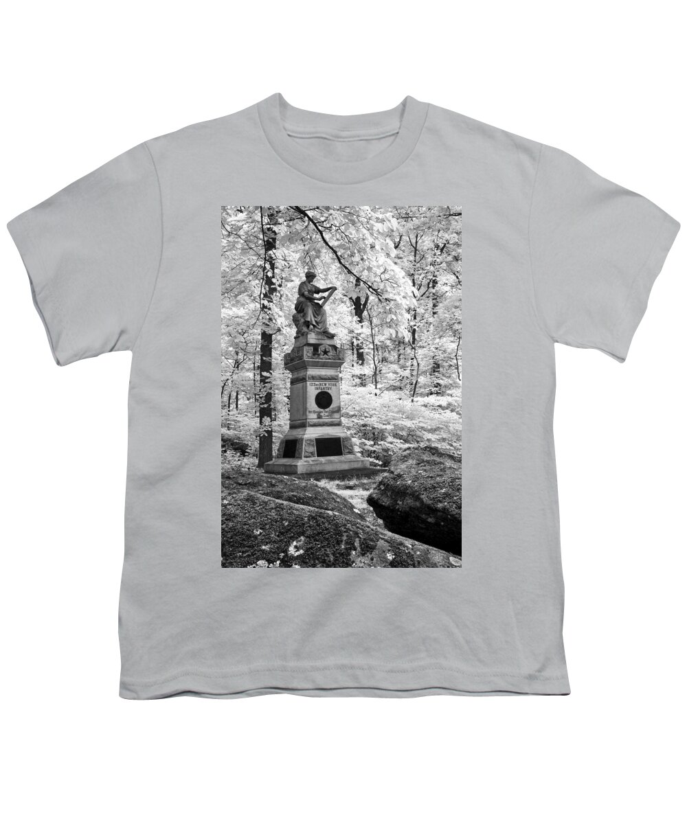Ir Youth T-Shirt featuring the photograph 123rd New York Infantry by Paul W Faust - Impressions of Light