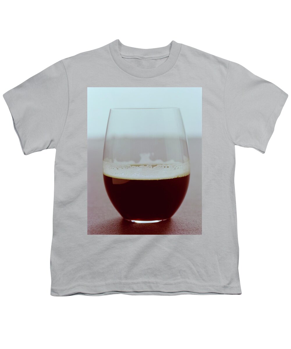 Beverage Youth T-Shirt featuring the photograph A Glass Of Beer #5 by Romulo Yanes