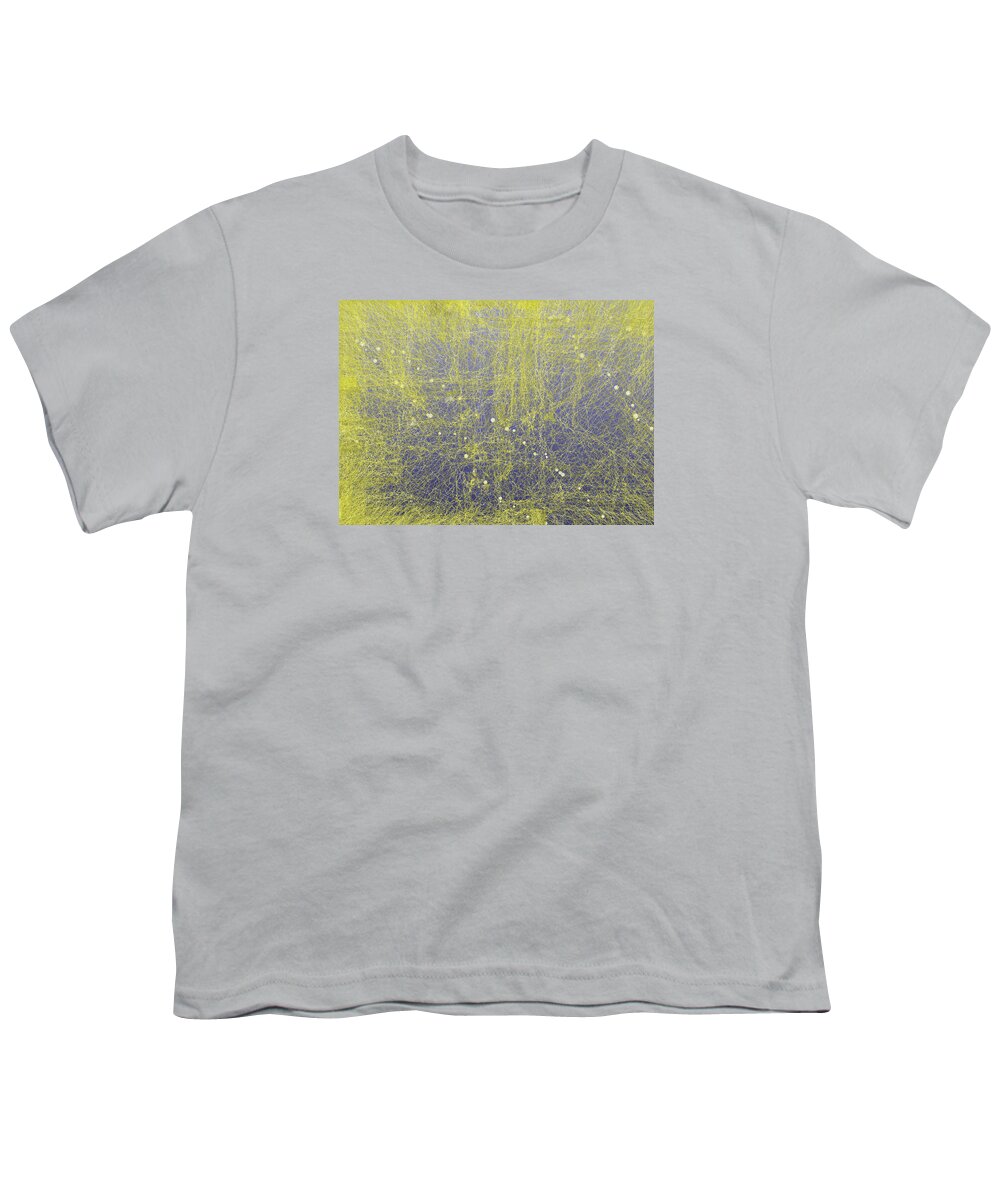 Abstract Youth T-Shirt featuring the digital art 5x7.l.1.28 by Gareth Lewis