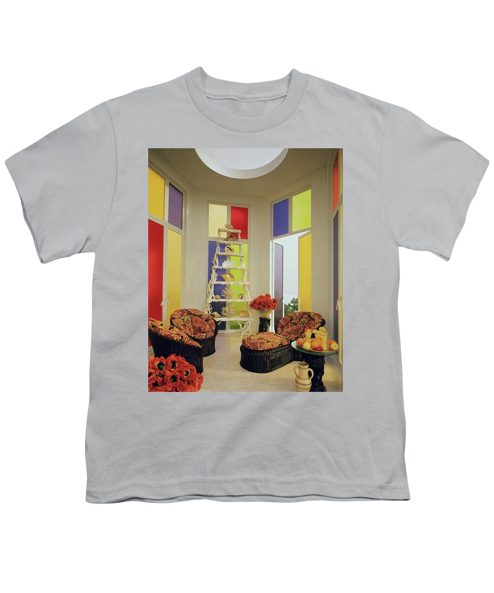 Mallory-tills Inc Youth T-Shirt featuring the photograph A Colorful Living Room by Wiliam Grigsby