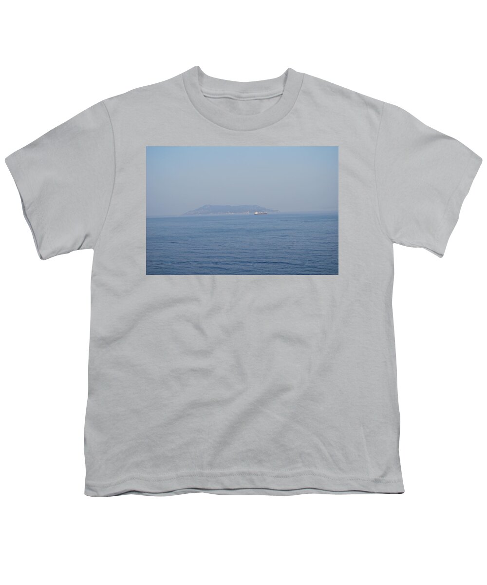 A Ship Youth T-Shirt featuring the photograph A Ship by George Katechis
