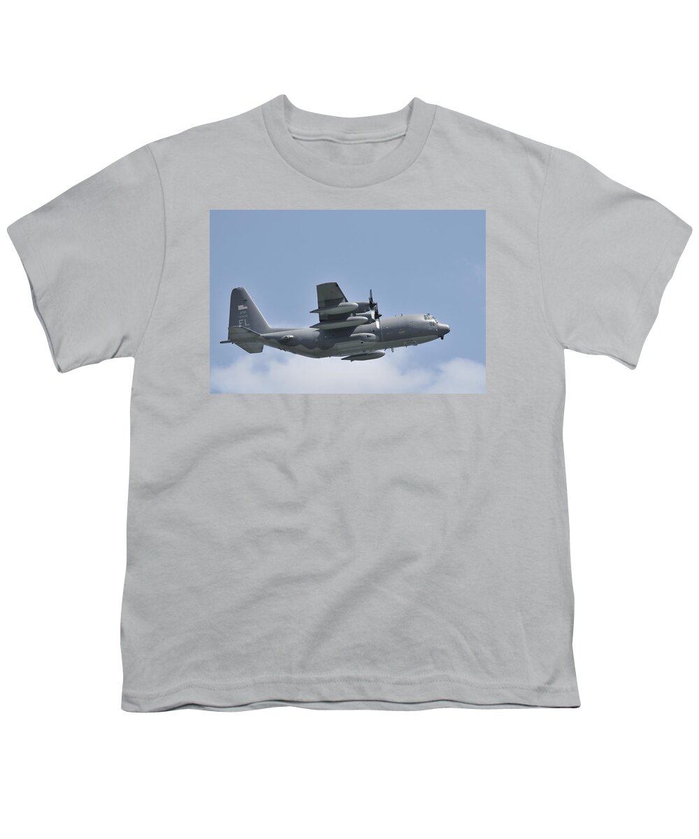 C-130 Youth T-Shirt featuring the photograph AFRC C-130 Hercules rescue aircraft by Bradford Martin