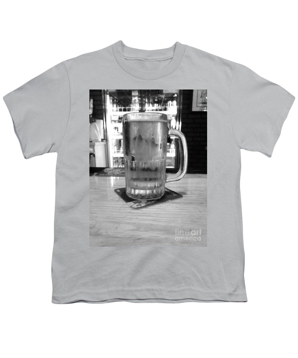 Beer Youth T-Shirt featuring the photograph Black n white cold beer by WaLdEmAr BoRrErO