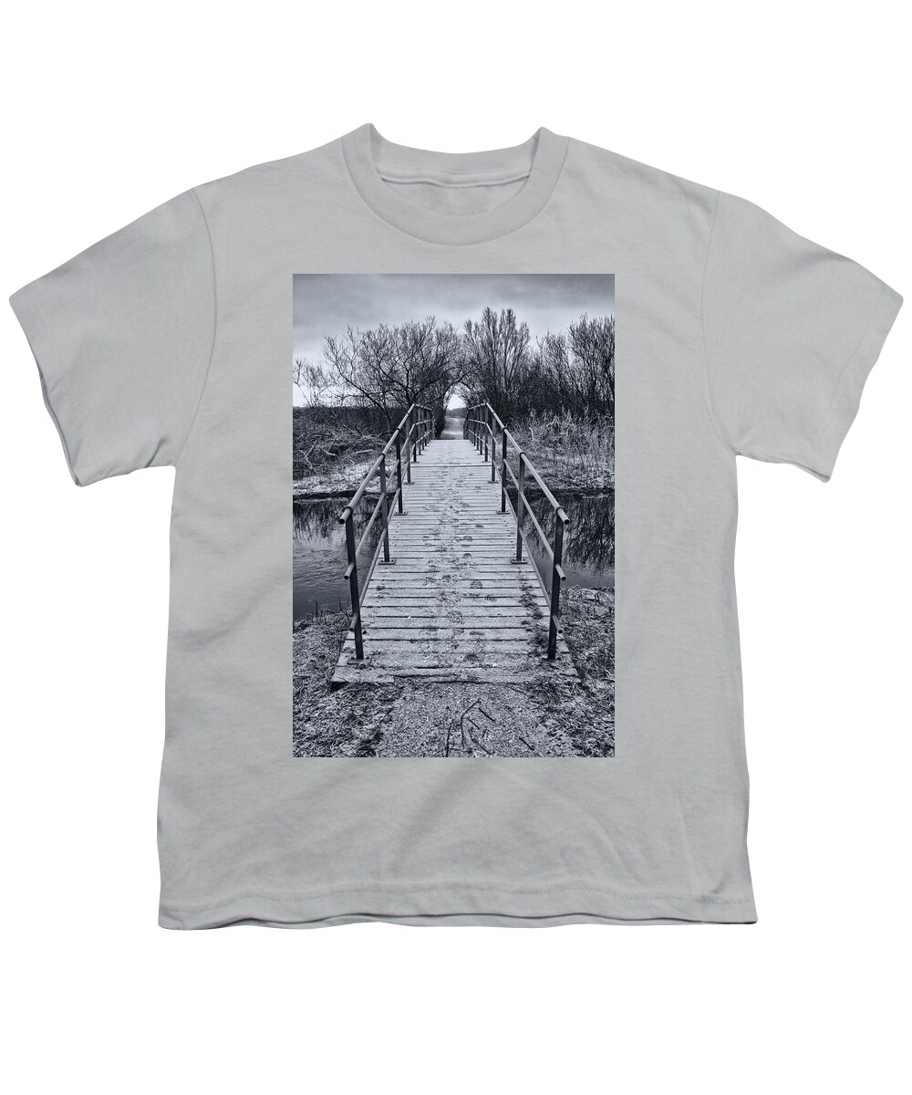 Nature Youth T-Shirt featuring the photograph Bridge over river by Mike Santis