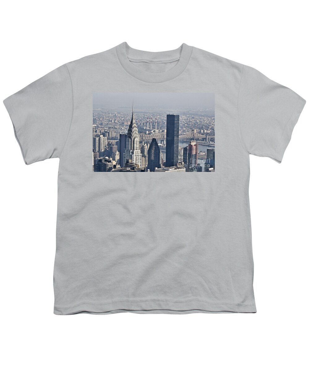 Chrysler Building Youth T-Shirt featuring the photograph Chrysler Building New York by Steve Purnell