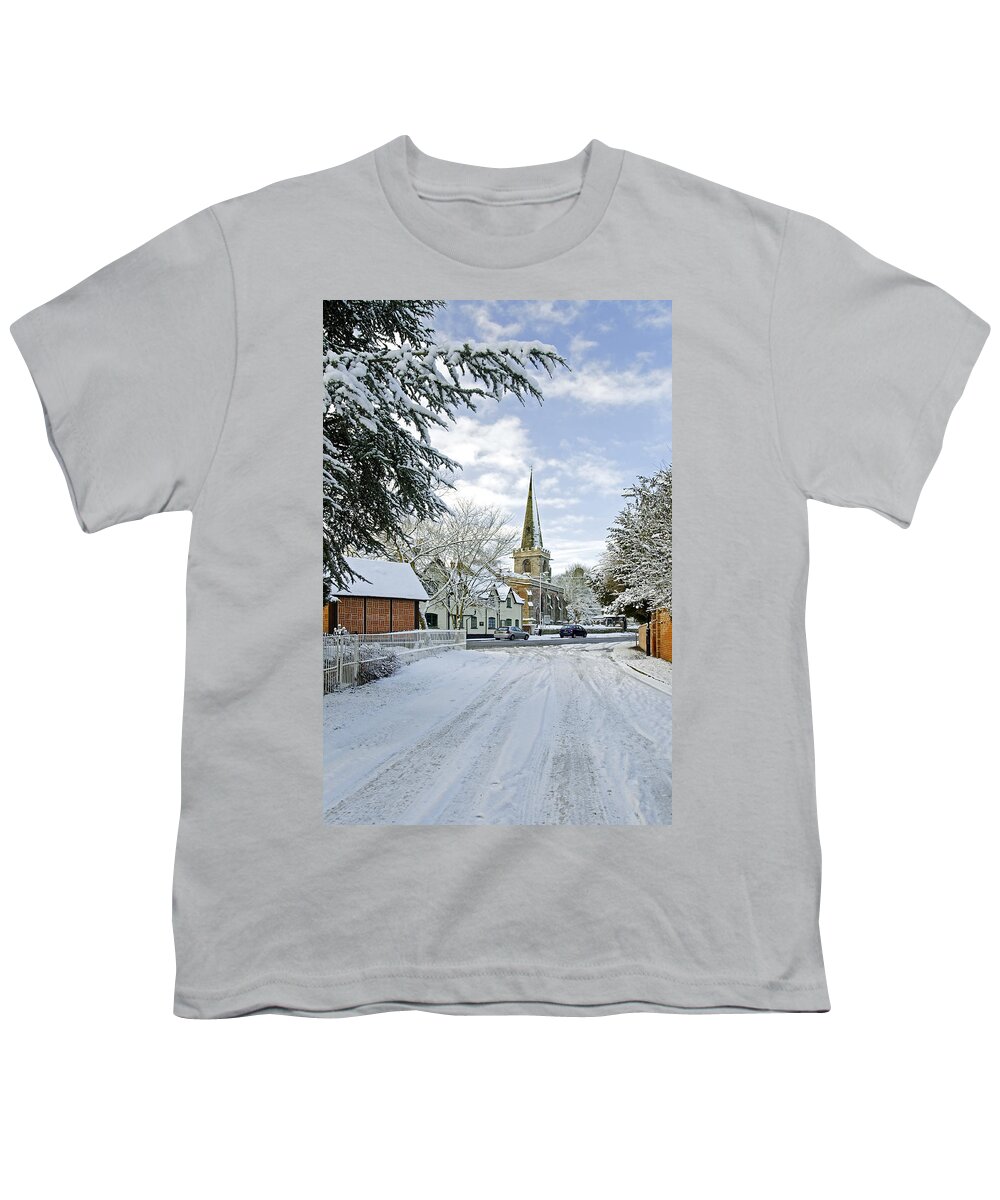 Staffordshire Youth T-Shirt featuring the photograph Church Road - Rolleston on Dove by Rod Johnson