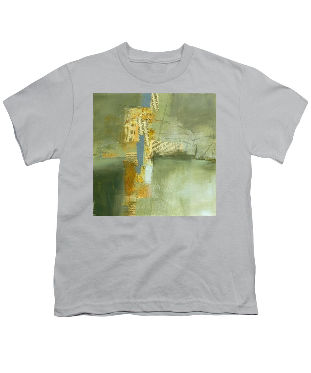 Collage Youth T-Shirt featuring the painting Cruciform Study Neutral by Jane Davies
