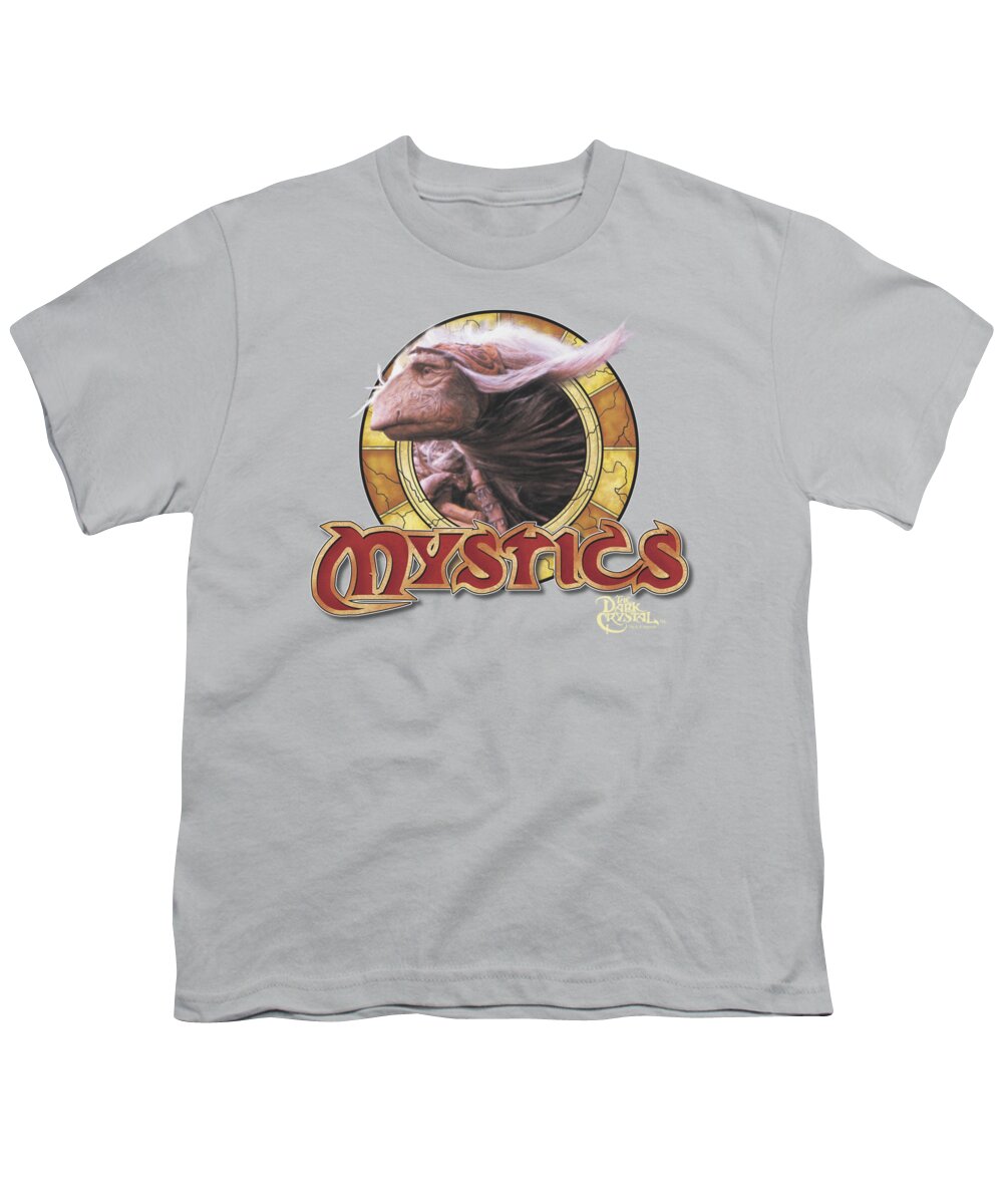 Dark Crystal Youth T-Shirt featuring the digital art Dark Crystal - Mystics Circle by Brand A