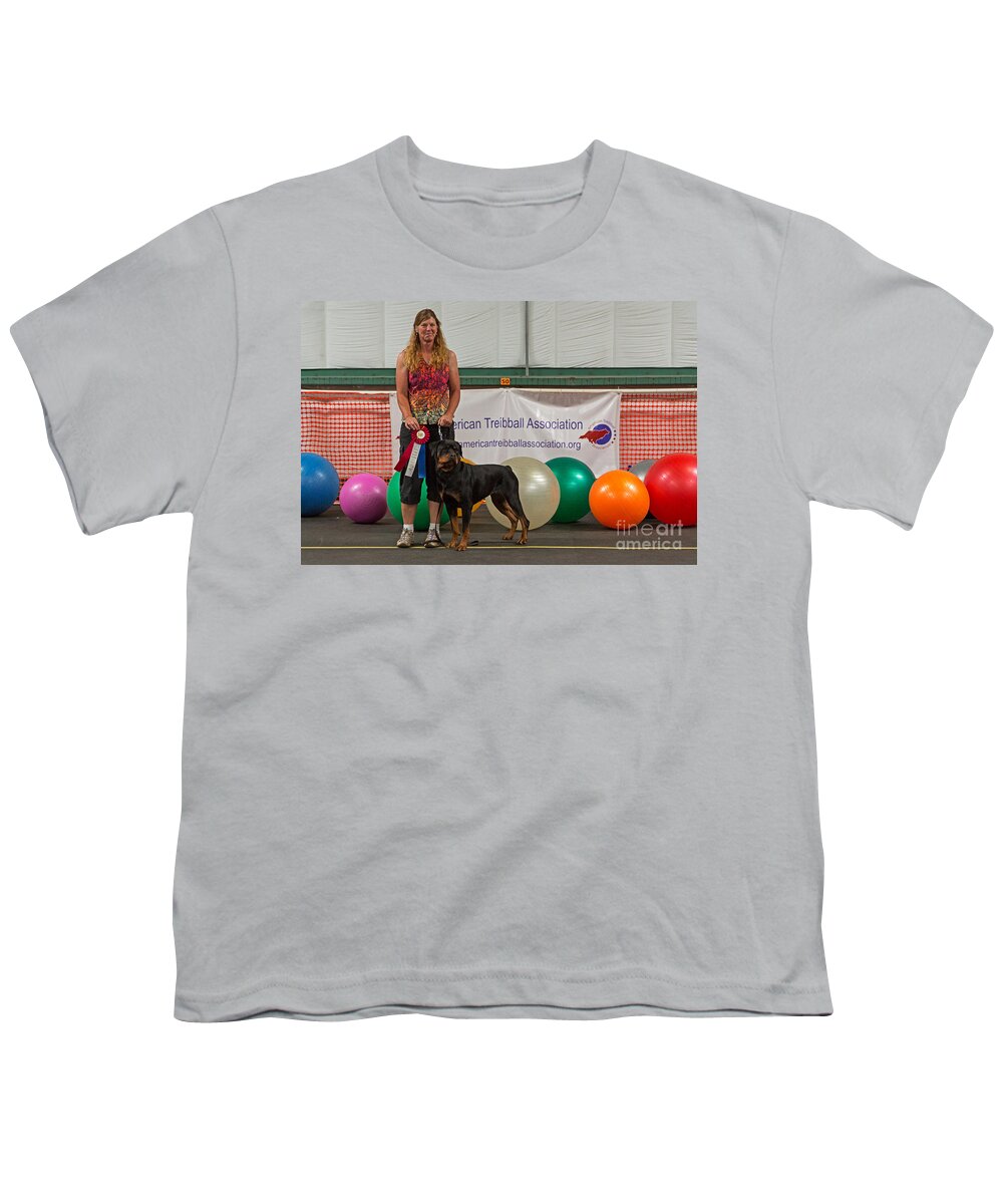 Youth T-Shirt featuring the photograph Donna Dolerzal and Sinjin by Fred Stearns