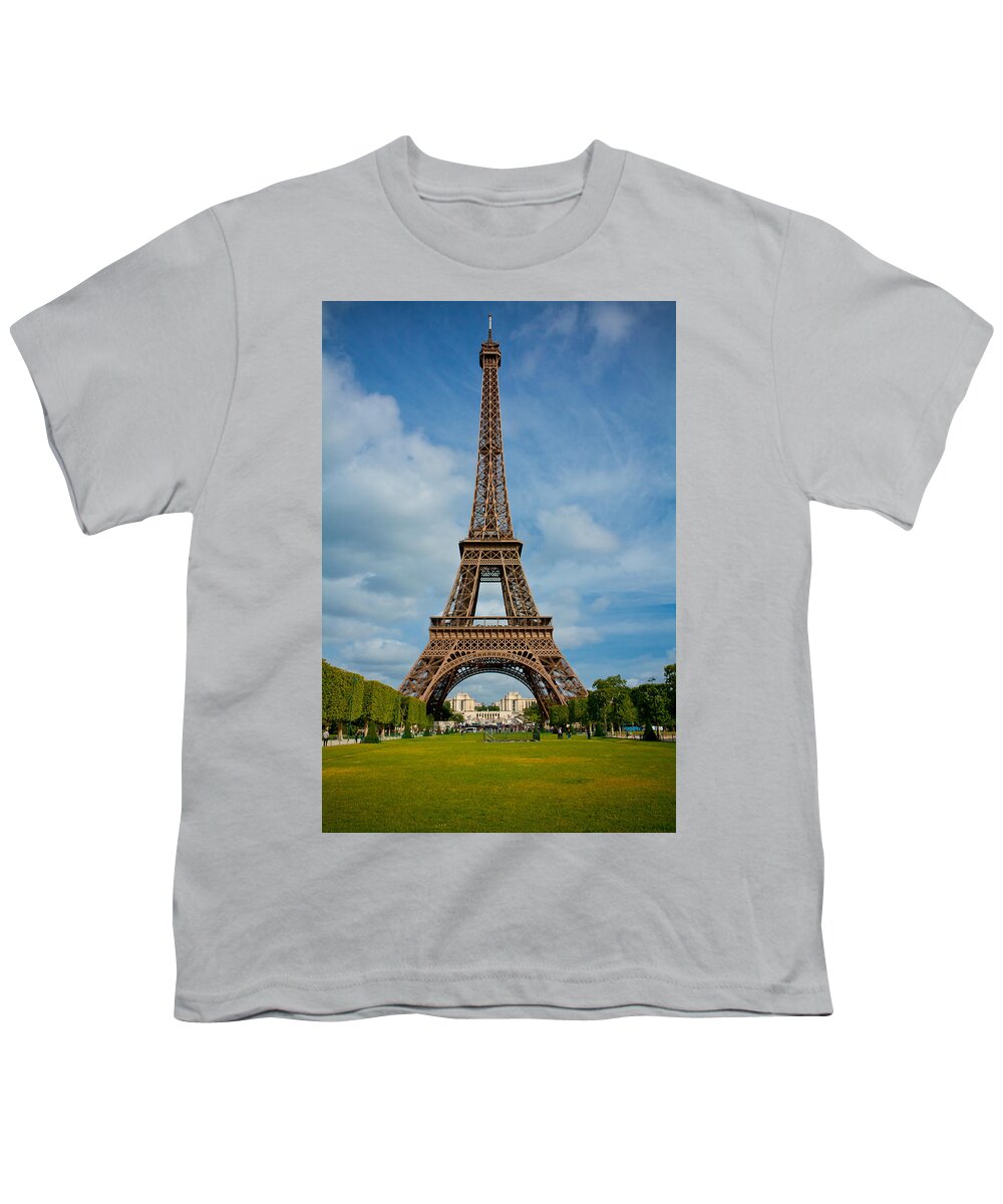 Eiffel Tower Youth T-Shirt featuring the photograph Eiffel Tower by Anthony Doudt