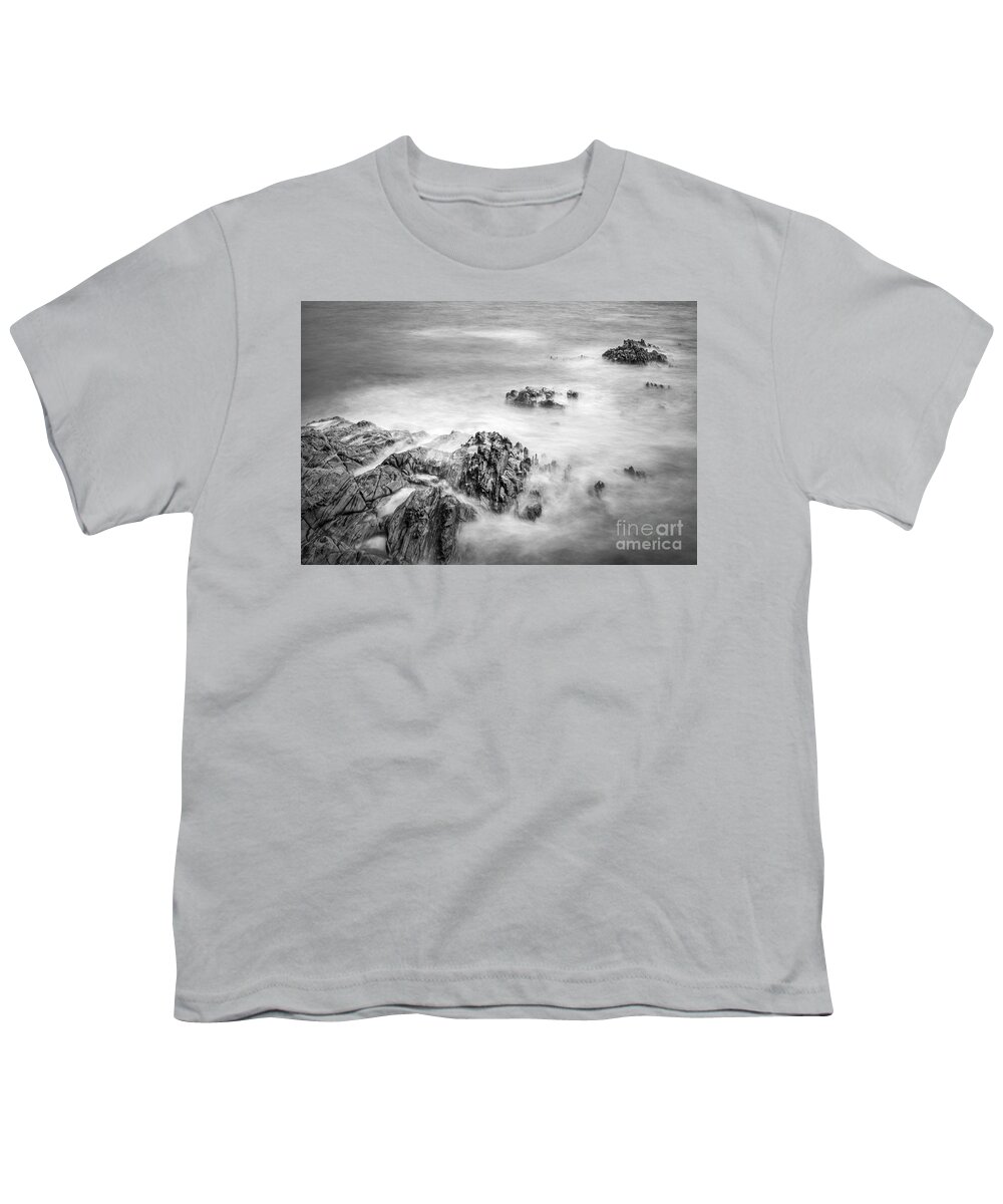 Estacas Youth T-Shirt featuring the photograph Estacas Beach Galicia Spain by Pablo Avanzini