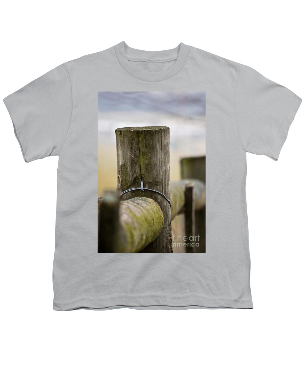 Post Youth T-Shirt featuring the photograph Fence Post by Kerri Farley