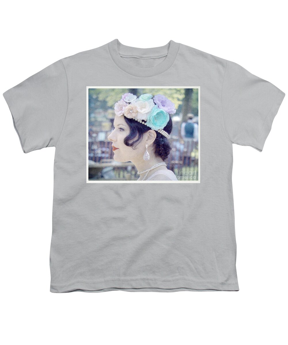 Great Gatsby Youth T-Shirt featuring the photograph Gatsby Girl by Lilliana Mendez