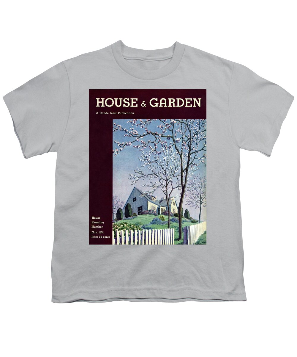 House And Garden Youth T-Shirt featuring the photograph House And Garden House Planning Number Cover by Pierre Brissaud