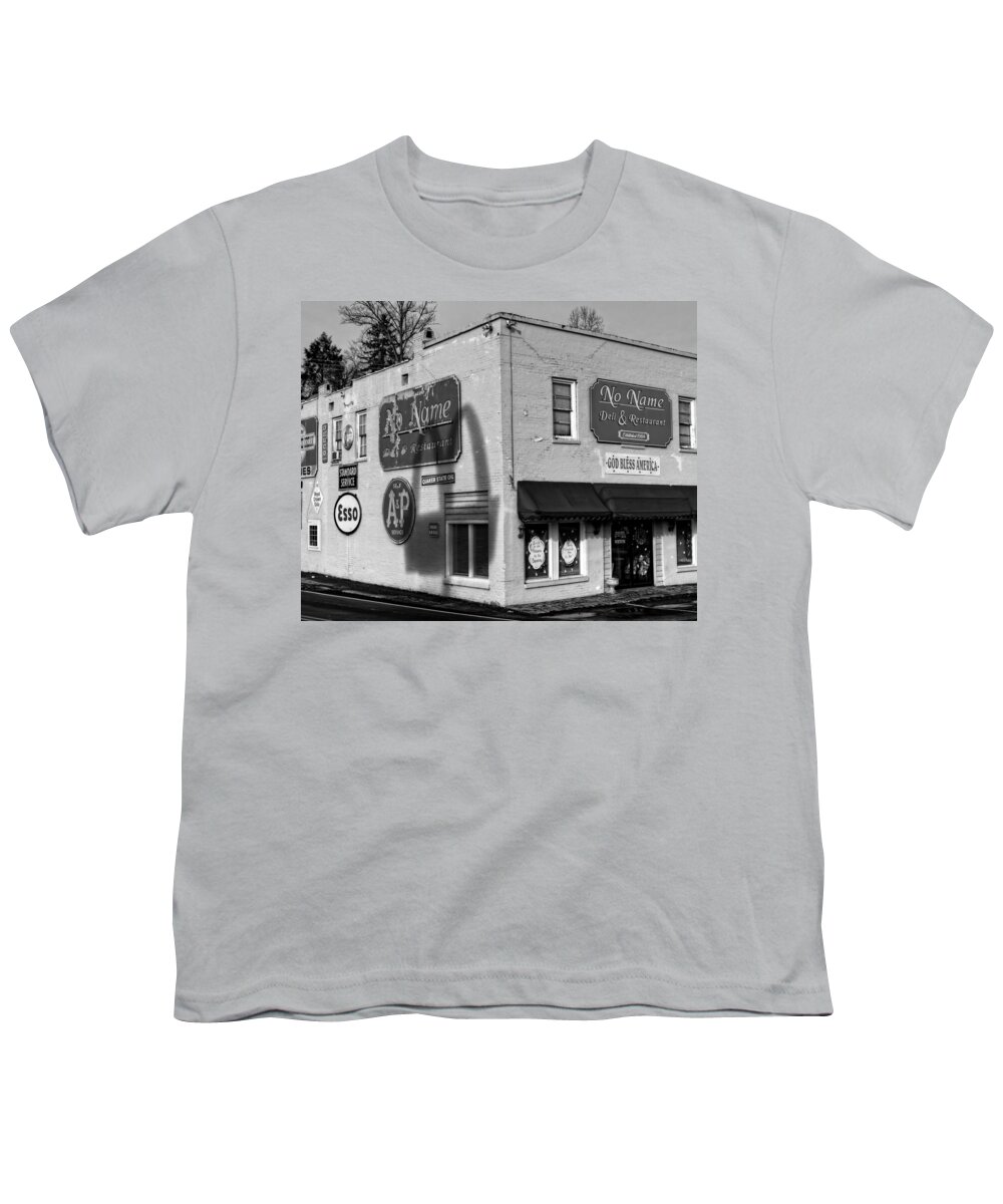 No Name Deli & Restaurant Youth T-Shirt featuring the photograph In The Shadow of McDonald's by Greg and Chrystal Mimbs