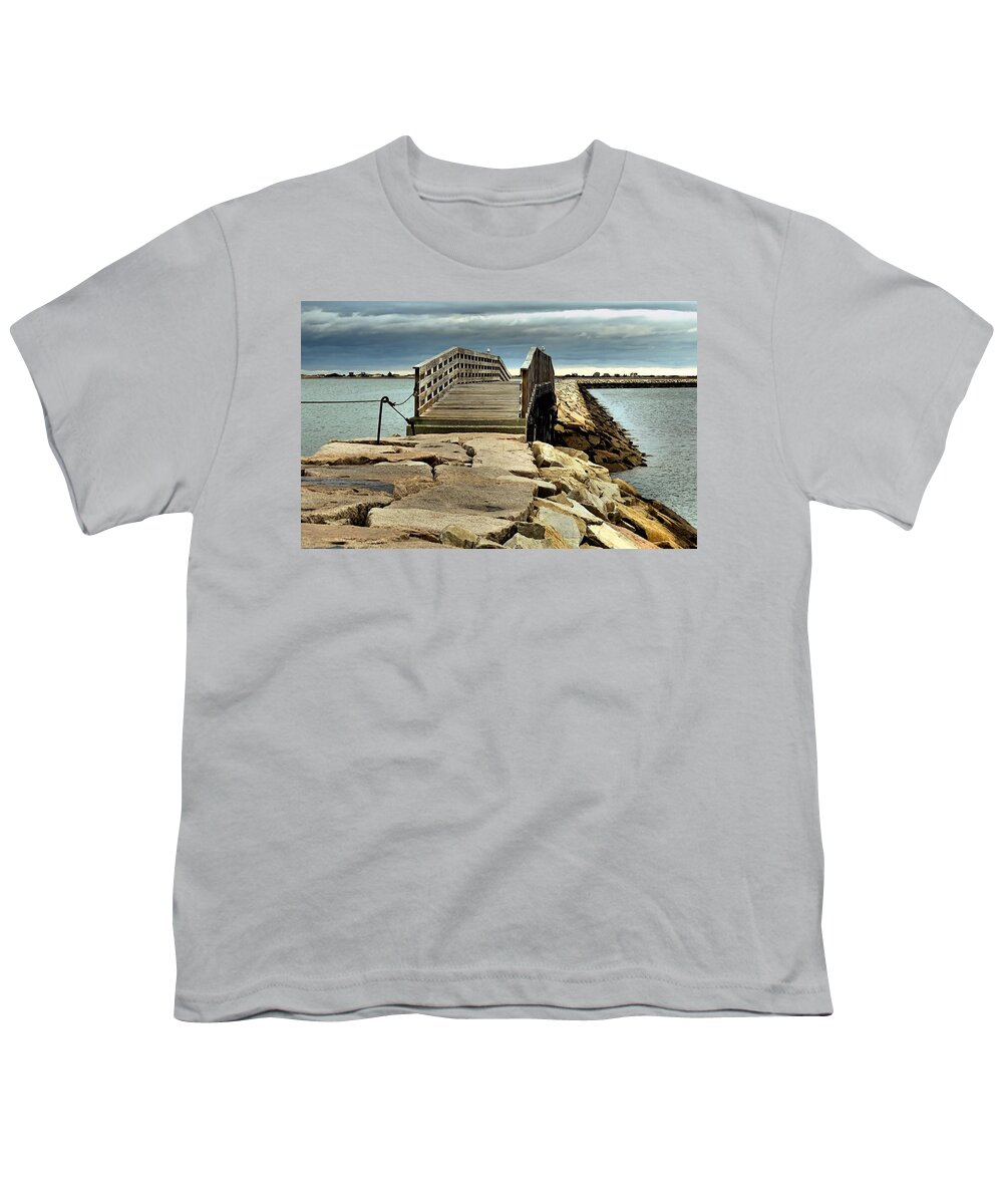 Jetty Youth T-Shirt featuring the photograph Jetty Bridge by Janice Drew