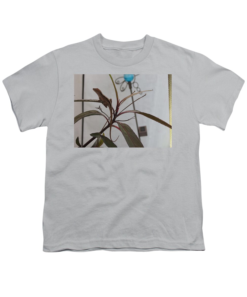 Lizard Youth T-Shirt featuring the photograph Leaping Lizard by Fortunate Findings Shirley Dickerson